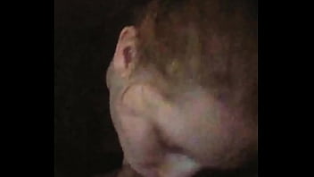 Redhead eats the load