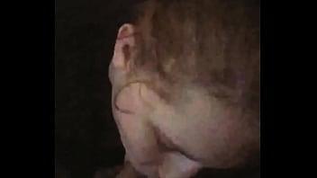 Redhead eats the load
