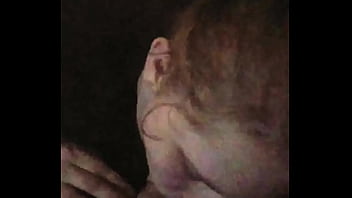 Redhead eats the load