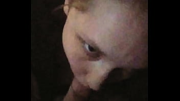 Redhead eats the load