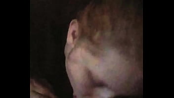 Redhead eats the load