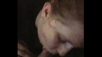 Redhead eats the load