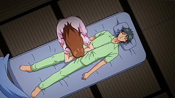 Una madre muy protectora le da calor a su hijo