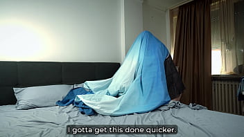 I fucked my step mom stuck in duvet till i covered her face