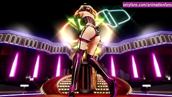 Anime girl undressing