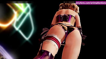 Anime girl undressing