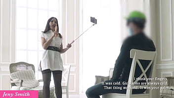 Jeny smith with a butt plug in a darkness