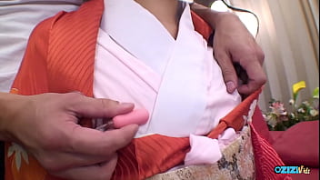 Her asian bald vulva accommodates several vibrators for her bdsm enthusiast master