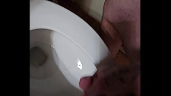 Bathroom cock jerking till i cum