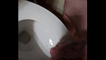 Bathroom cock jerking till i cum