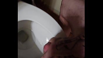 Bathroom cock jerking till i cum