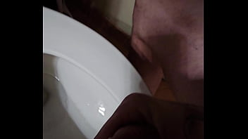 Bathroom cock jerking till i cum