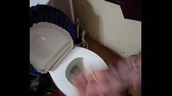 Bathroom cock jerking till i cum