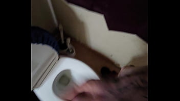 Bathroom cock jerking till i cum