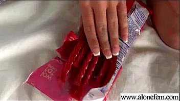 Hot girl rahyndee use all kind of stuffs as sex toys movie 23