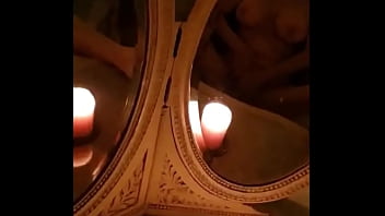 Masturbating in vintage mirrors