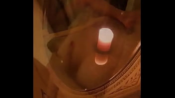 Masturbating in vintage mirrors