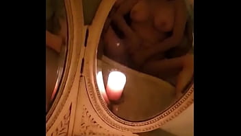 Masturbating in vintage mirrors