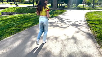 Valentina wetting jeans 3 times at the fortress park