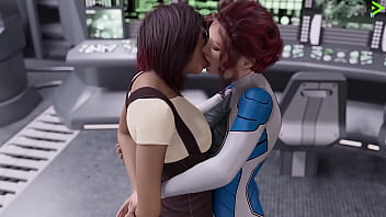Stranded in space #54 lesbian makeout session