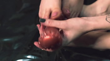 Cute feet on a huge dildo will make you cum Cute feet on a huge dildo will make you cum