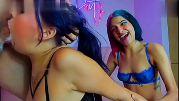 This girl with purple hair is spectacular in blowjobs and we see how she does maneuvers