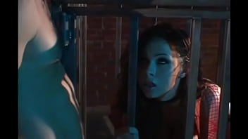 Gianna michaels sucks dick from a cage