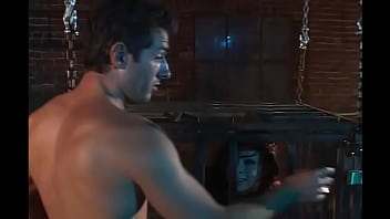 Gianna michaels sucks dick from a cage