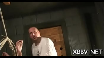 Babe is masturbating on her fucker's