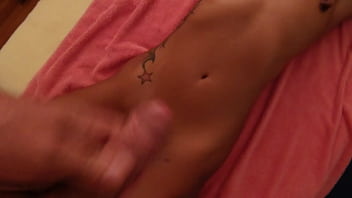 Jerking off the two of us with load of cum Jerking off the two of us with load of cum