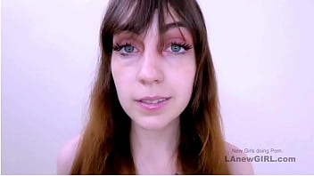 Elegant brunette model got seduced by the producer