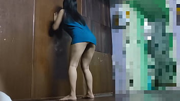 Fine big ass college girl workout at home