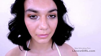 Captivating brunette model got seduced by the producer