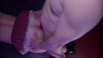 Lecherous man ass fuck his wench's