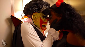 Gibby the clown & jayla page fuck hard on halloween after he turned her out