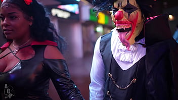 Gibby the clown & jayla page fuck hard on halloween after he turned her out