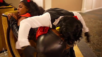 Gibby the clown & jayla page fuck hard on halloween after he turned her out