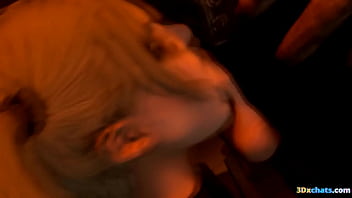 Teen with pigtails is throatfucked and creampied