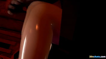 Teen with pigtails is throatfucked and creampied