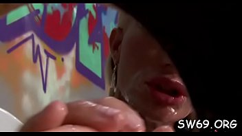 Elegant playgirl gives head