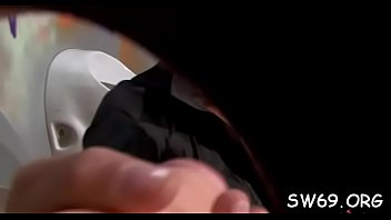 Elegant playgirl gives head