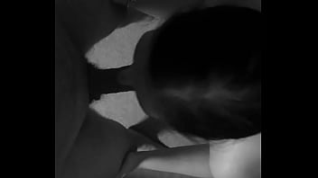 Wife on knees giving blowjob