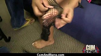 Big booty ebony gangbanged by white dudes 24