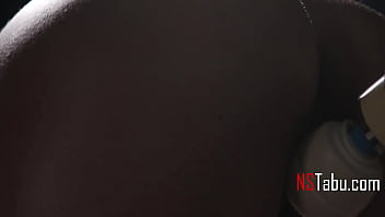 Thank you for the pounding sir can i like your cum off my body please