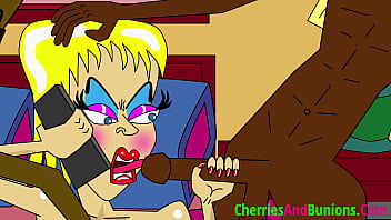 Wife talking to husband on phone while cheating