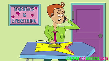 Wife talking to husband on phone while cheating