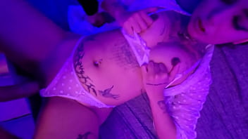 Cute alt teen fucks lucky guy and ends with her mouth filled with creamy cum free