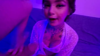 Cute alt teen fucks lucky guy and ends with her mouth filled with creamy cum free