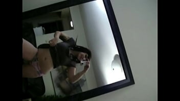 Colleen amateur w dreads & stockings strips & fingers pussy