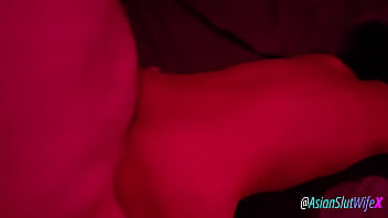 Asian slut wife put on the red light